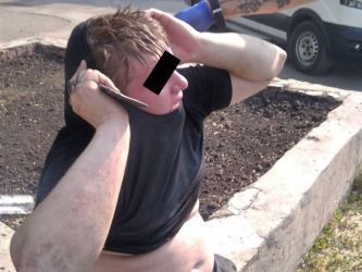 Пьяный копейчанин разбил стекло в магазине охрана Челябинск Варяг ЧОП ГБР